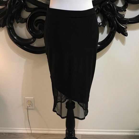 INC International Concepts Dresses & Skirts - International concepts size M black mesh skirt